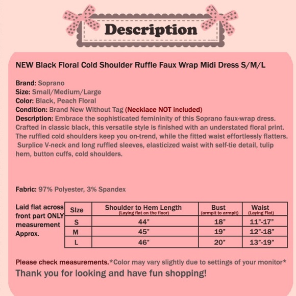 Last☝️ Floral Cold Ruffle Shoulder Wrap Midi Dress - Picture 8 of 8